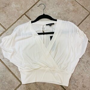 Lulus Elegant White Wrap Top
